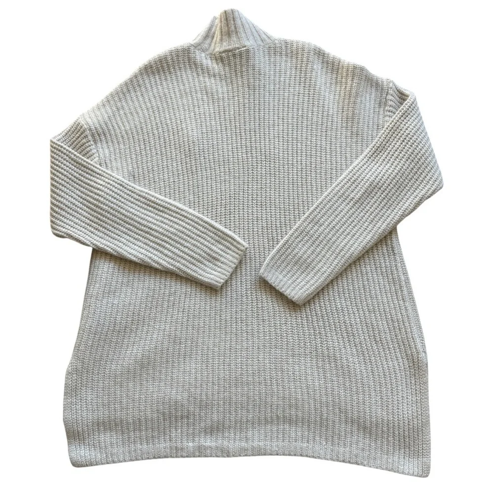 Lane Bryant Plus 22/24 Ivory Bejeweled Mock Neck Sweater Pullover Knit Holiday